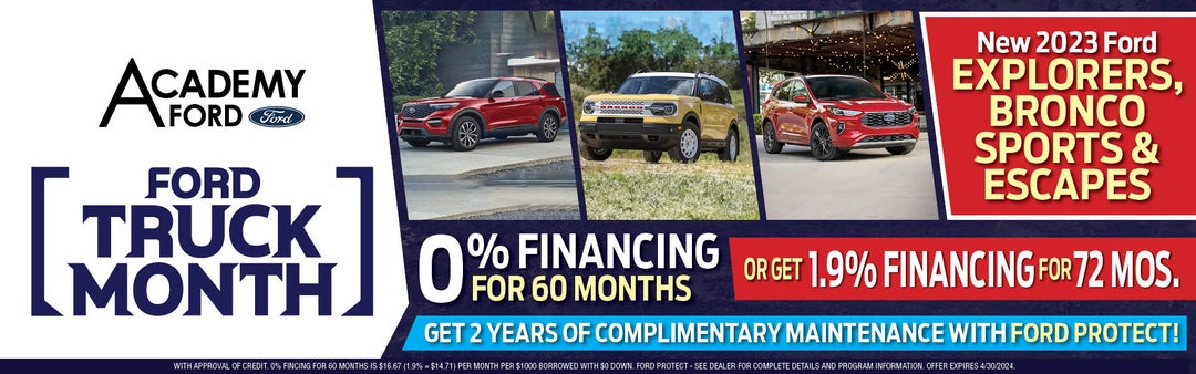 O% APR on your Favorite Ford Models!